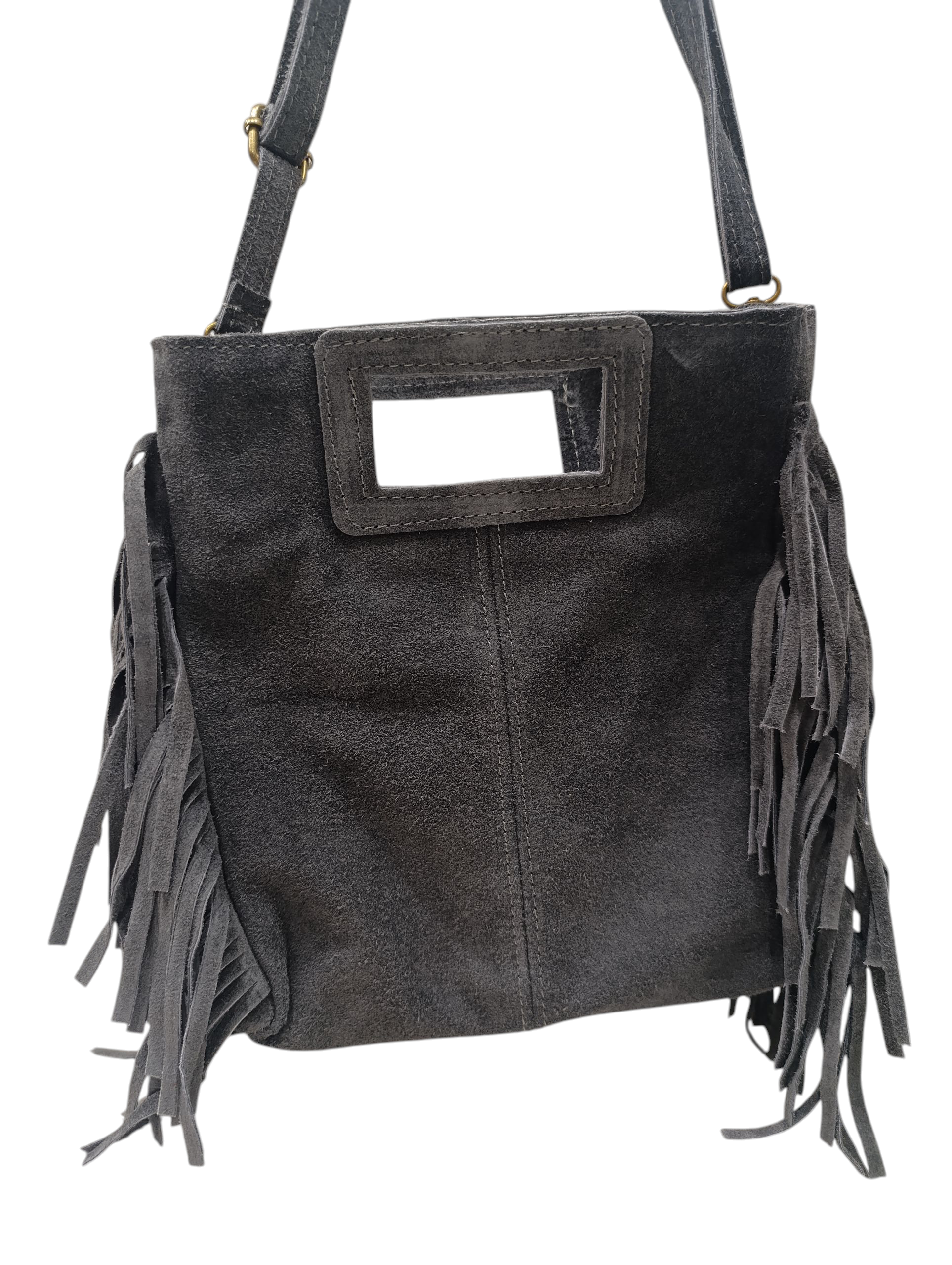 Bolso flecos ante antracita