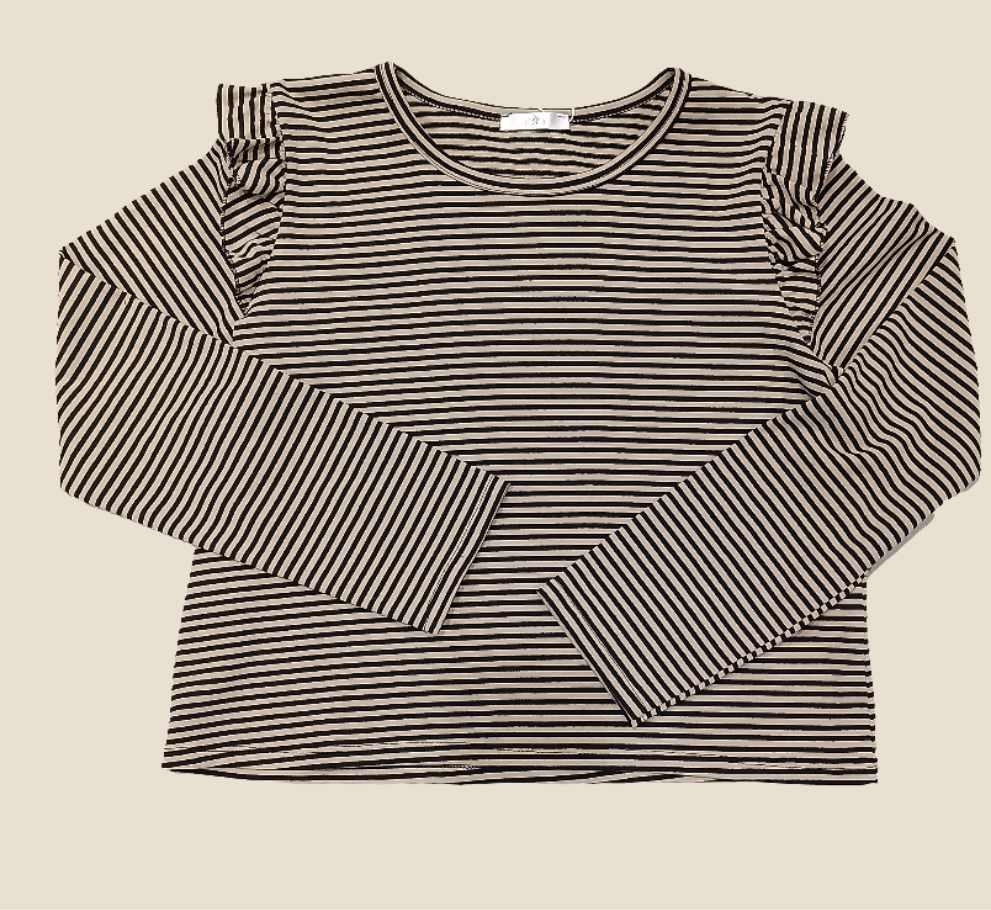 Camiseta Navy beige y negro