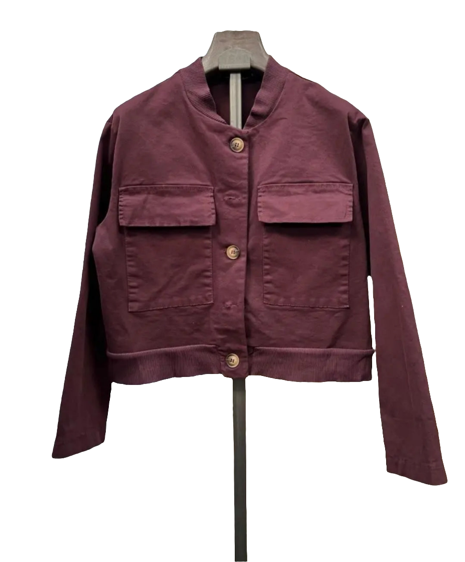 Cazadora Luca burdeos