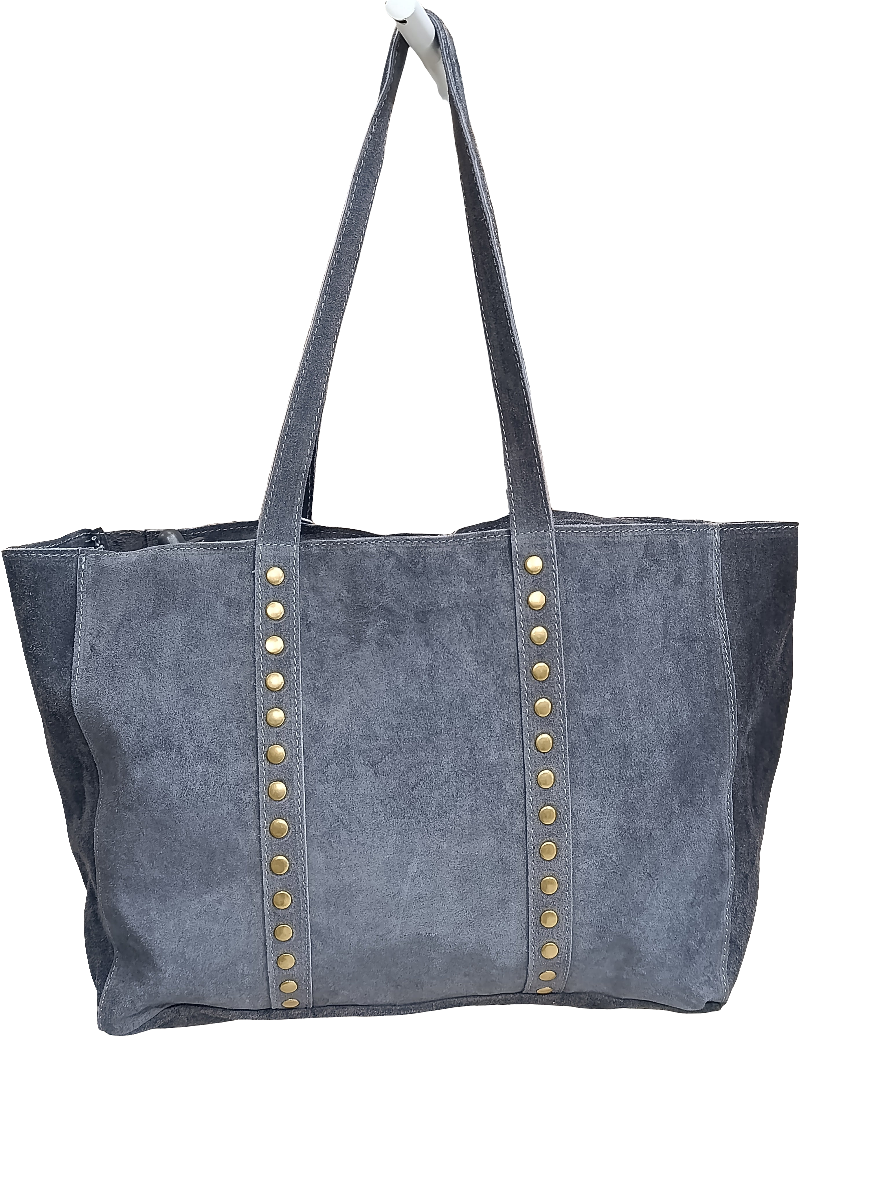 Bolso Tote Tachas gris