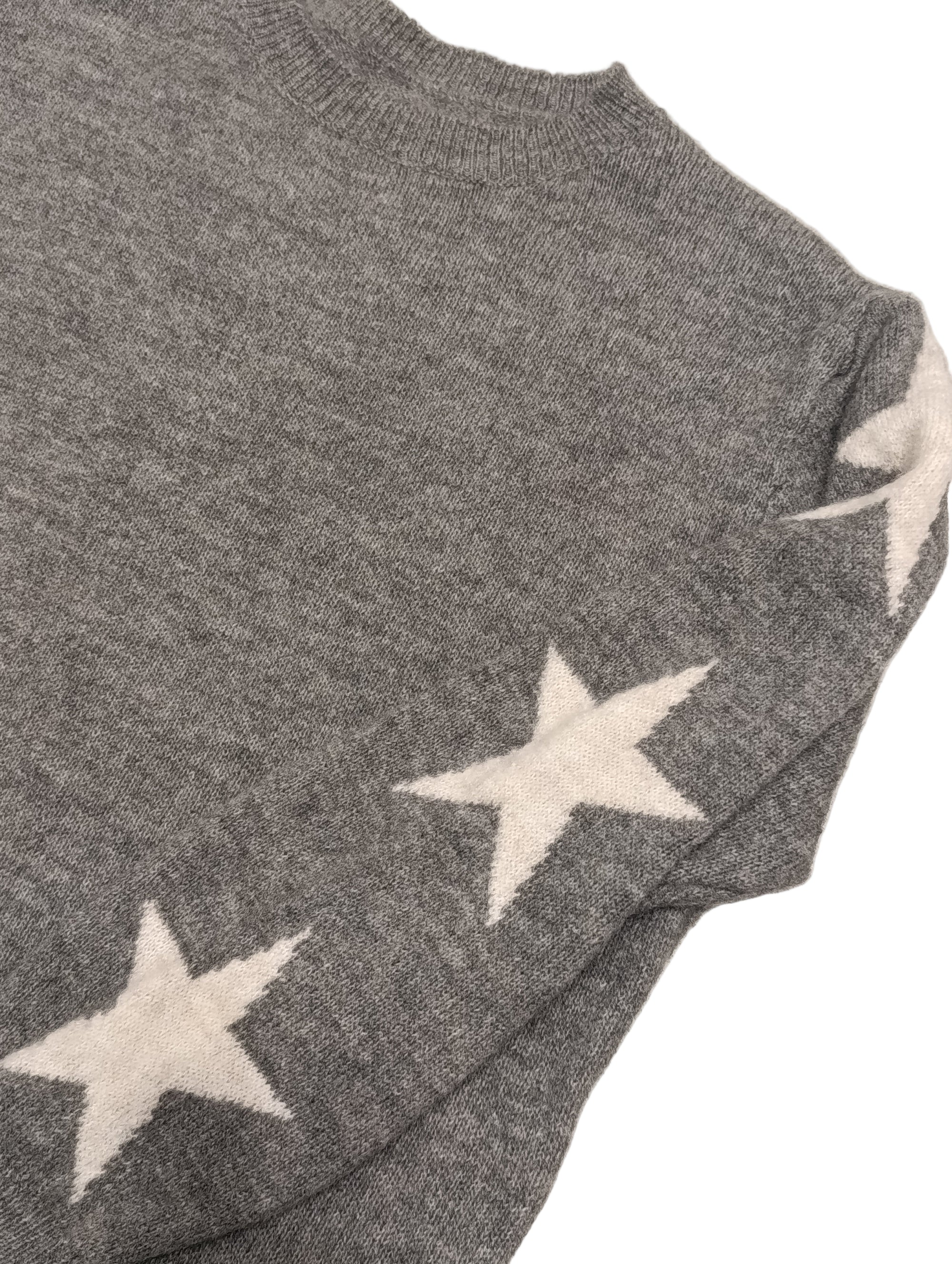 Jersey lana gris estrella