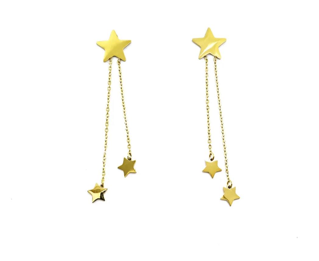 Pendiente largo estrellas