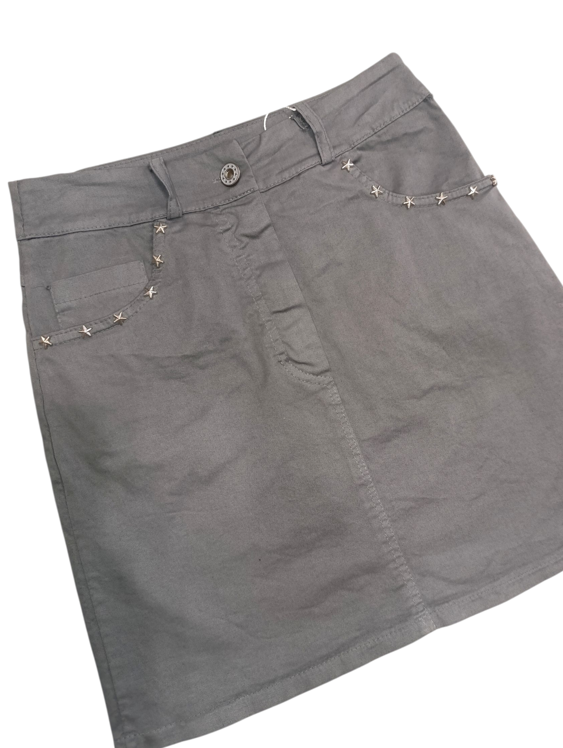 Falda Star gris
