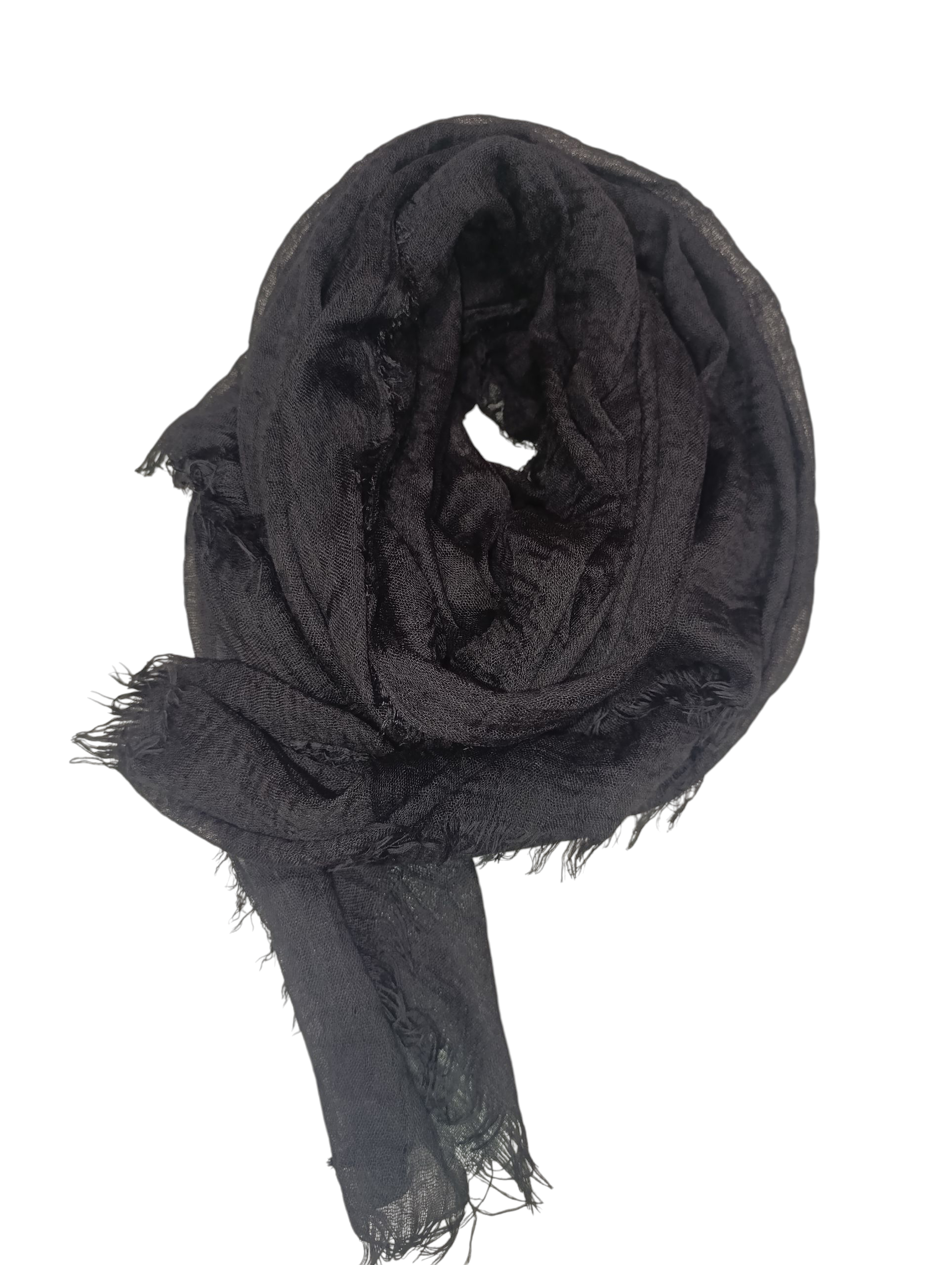Fular negro liso