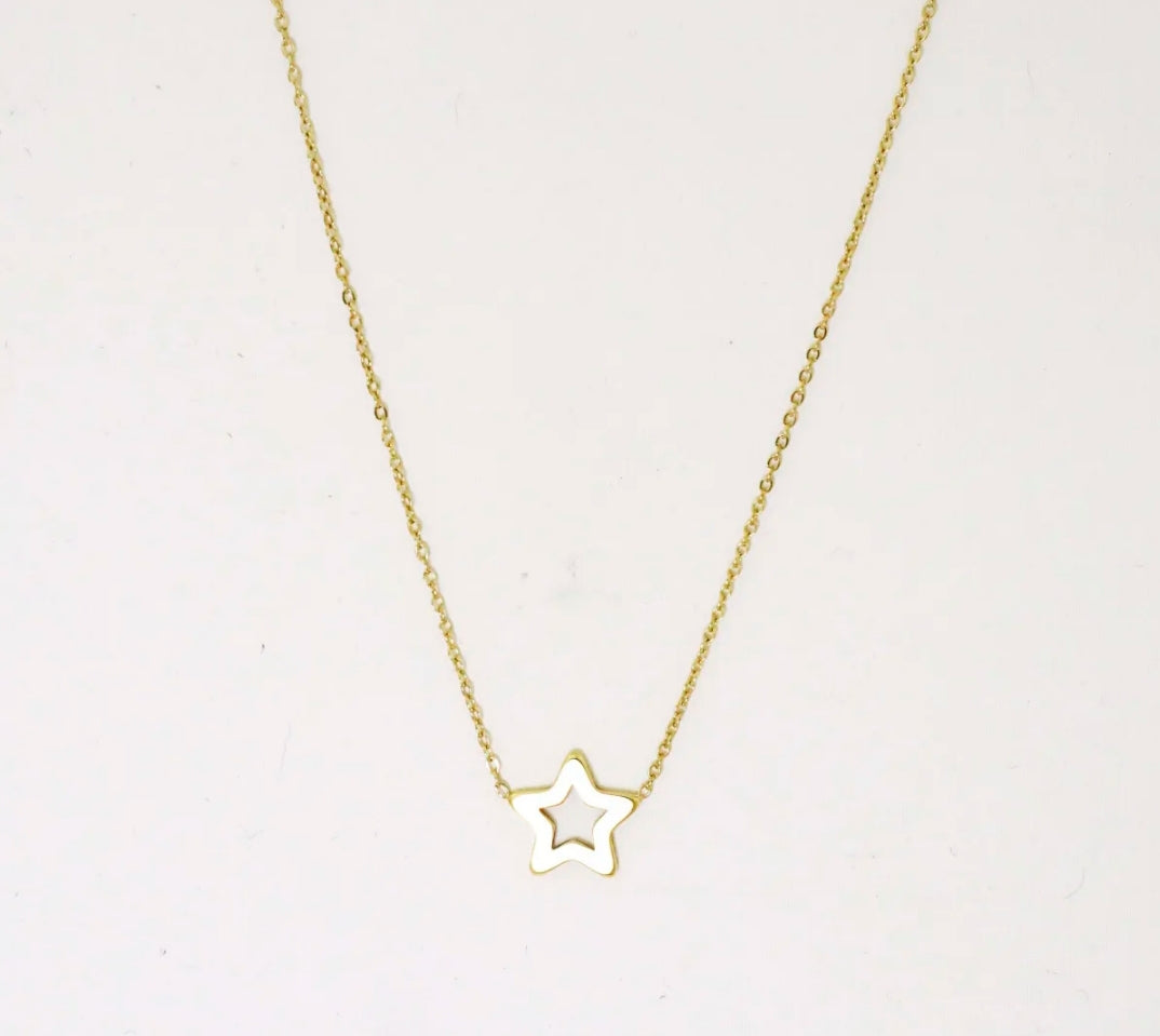 Collar estrella silueta