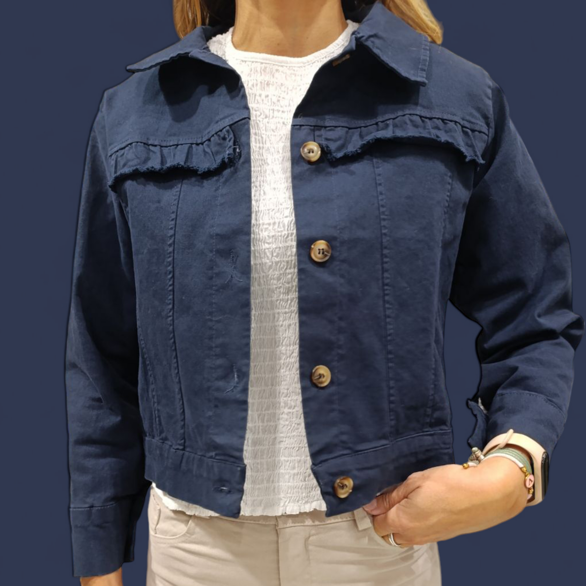Chaqueta Clara azul